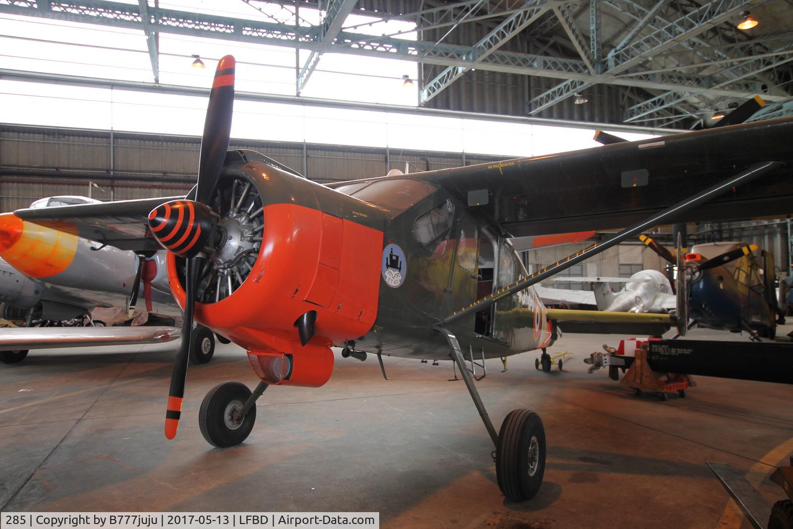 285, Max Holste MH-1521M Broussard C/N 341, at CAEA Bordeaux