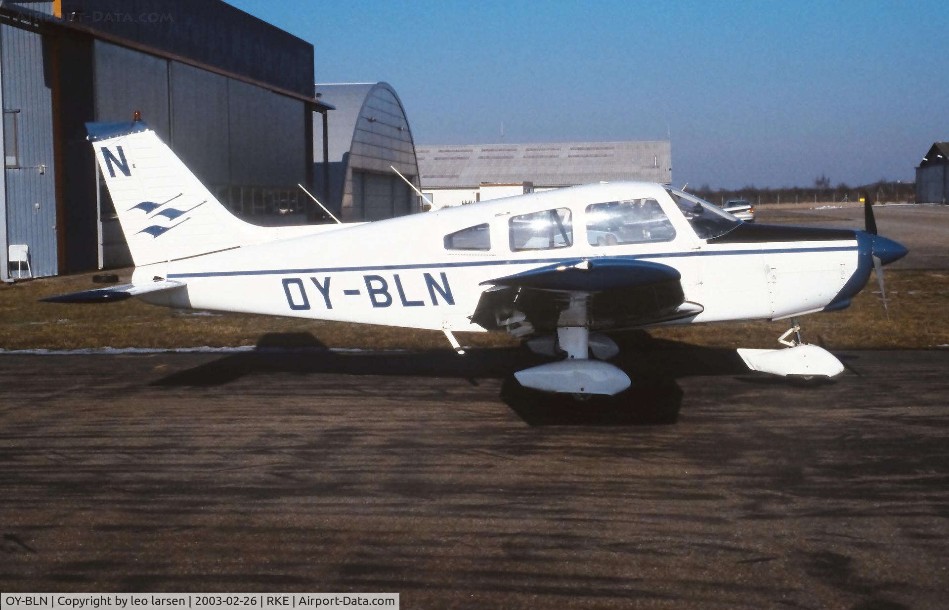 OY-BLN, 1976 Piper PA-28-151 Cherokee Warrior C/N 28-7615120, Roskilde 26.2.2003