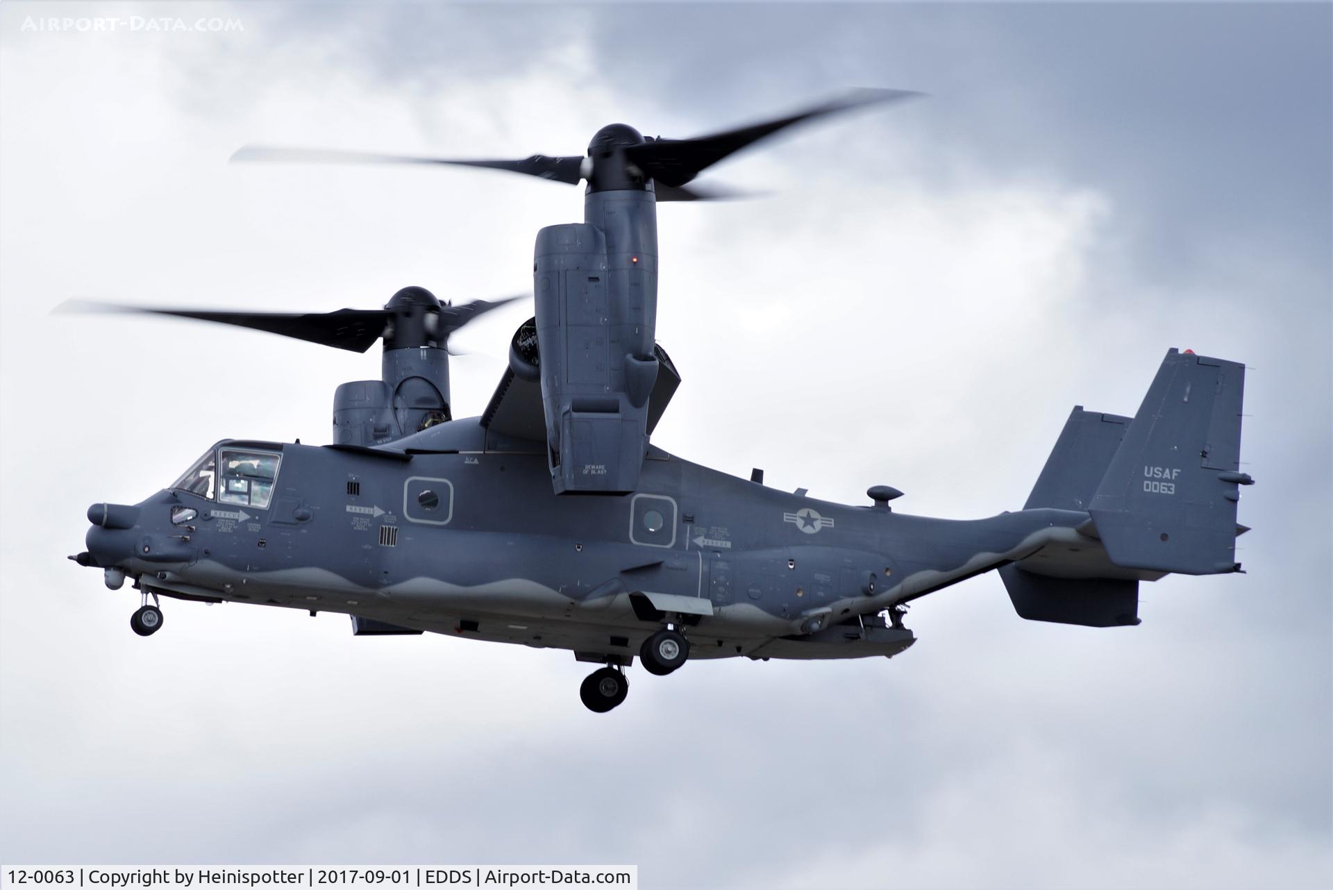 12-0063, 2012 Bell-Boeing CV-22B Osprey C/N D1044, 12-0063 at Stuttgart Airport.