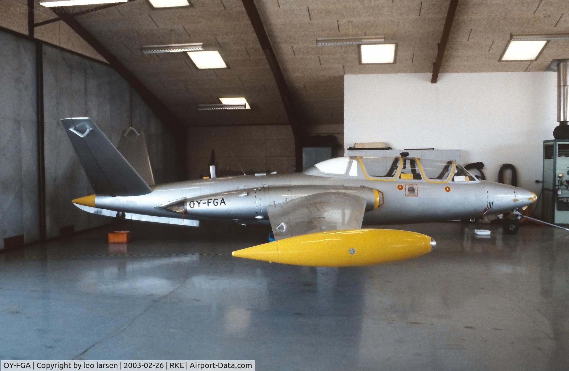 OY-FGA, 1959 Fouga CM-170R Magister C/N 230, Roskilde 26.2.03