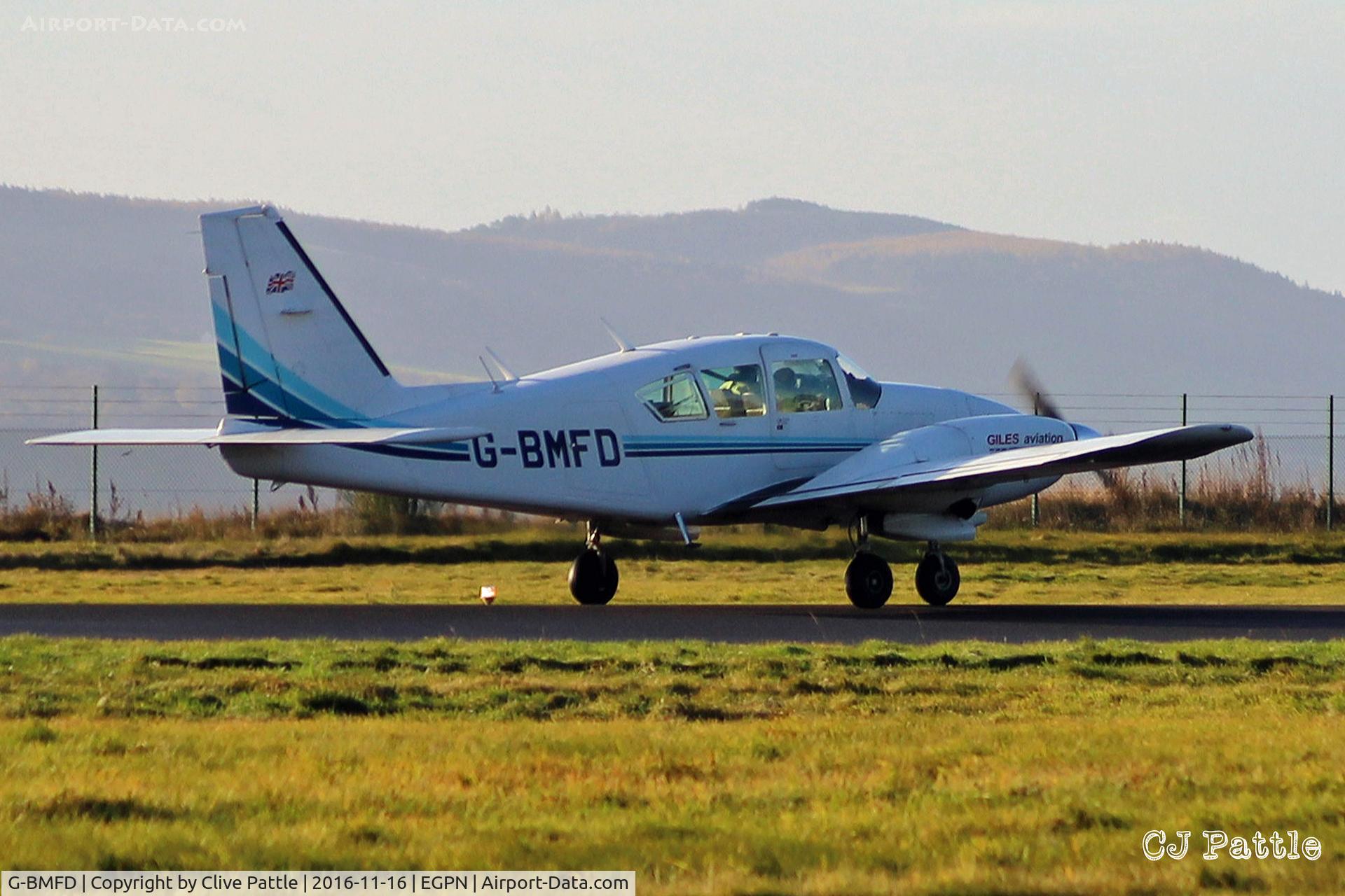 G-BMFD, 1979 Piper PA-23-250 Aztec F C/N 27-7954080, At Dundee