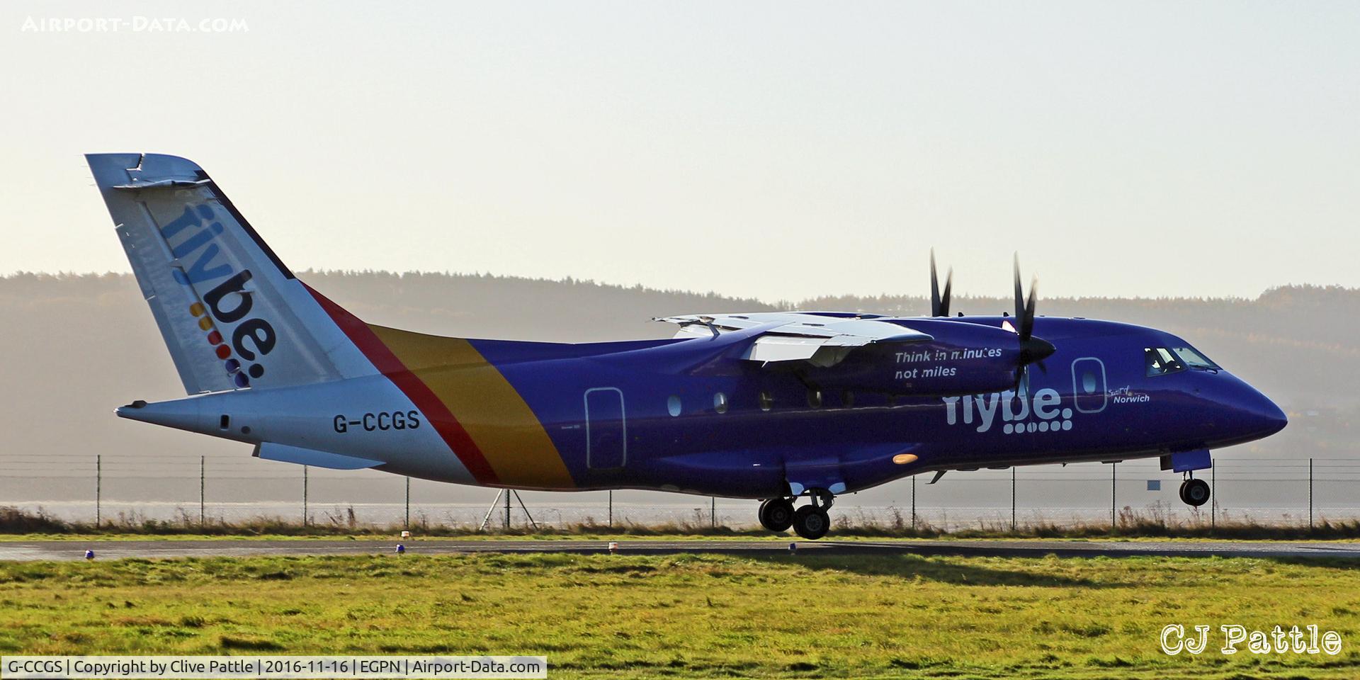 G-CCGS, 1998 Dornier 328-100 C/N 3101, Landing at Dundee from LCY