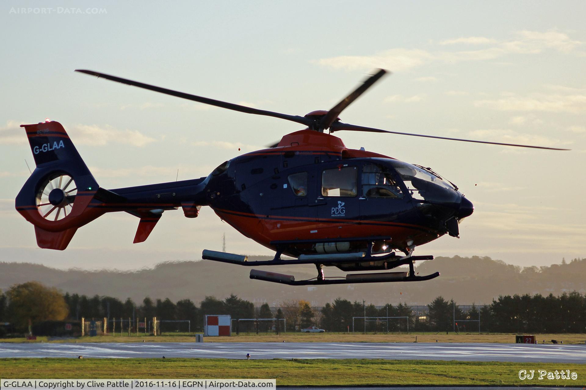 G-GLAA, 2015 Airbus Helicopters EC-135T-2+ C/N 1196, Dundee departure