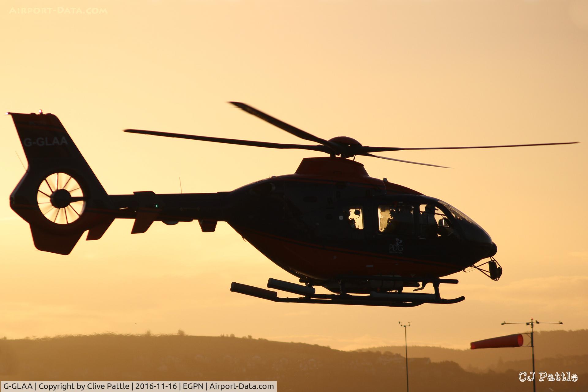 G-GLAA, 2015 Airbus Helicopters EC-135T-2+ C/N 1196, Sunrise silhouette at Dundee