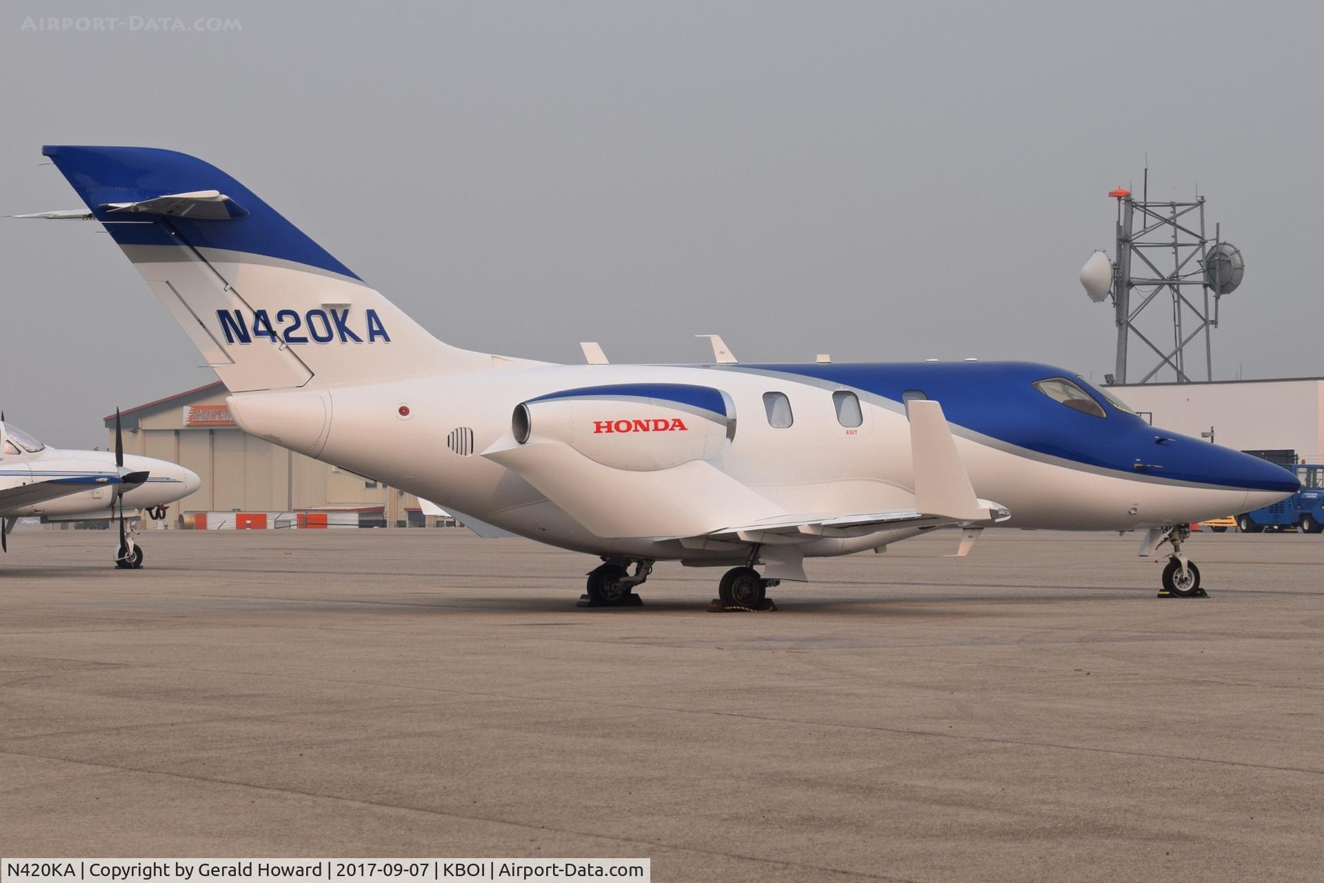 N420KA, 2015 Honda HA-420 HondaJet C/N 42000013, Parked on north GA ramp.