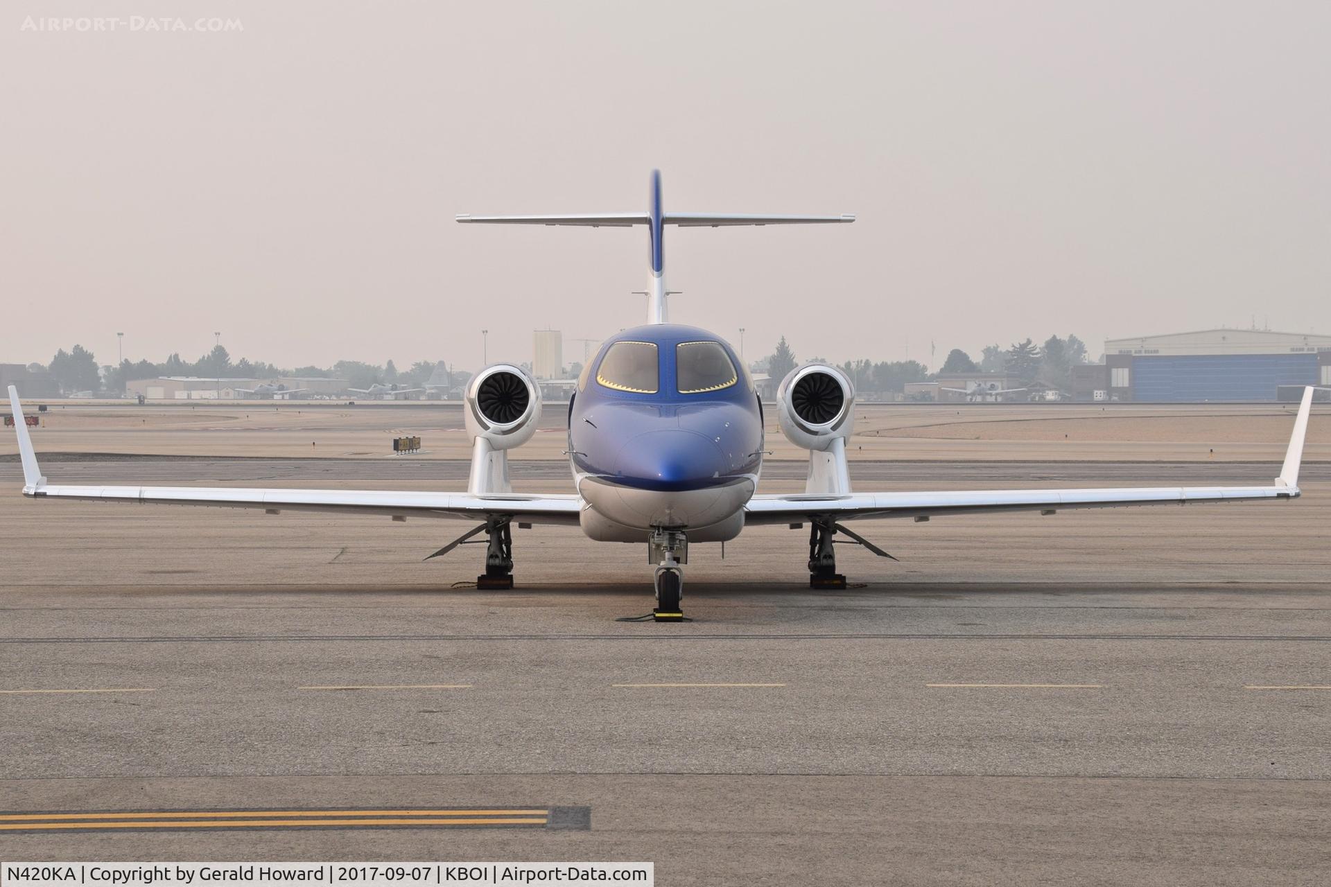 N420KA, 2015 Honda HA-420 HondaJet C/N 42000013, Parked on north GA ramp.