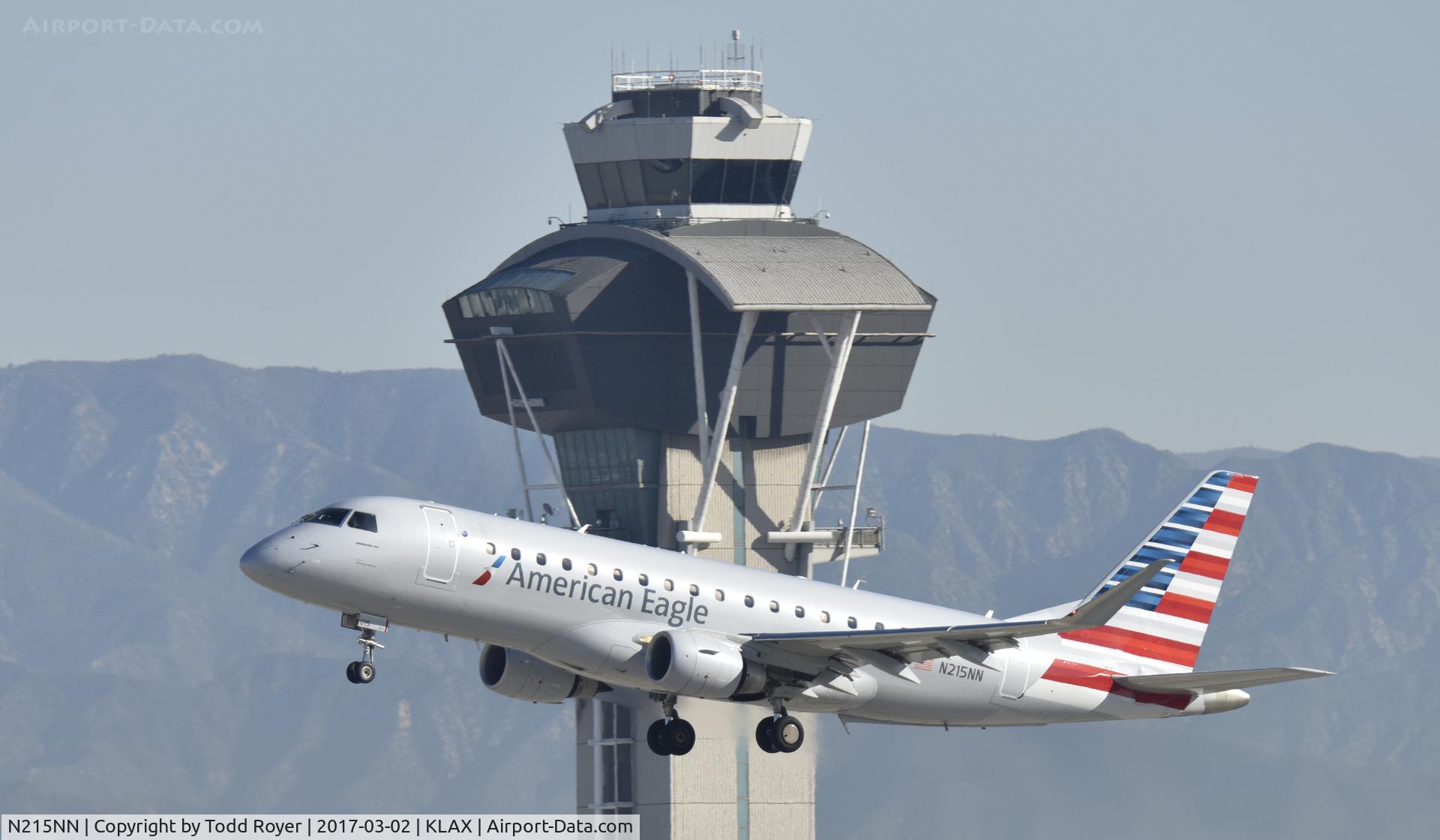 N215NN, 2015 Embraer 175LR (ERJ-170-200LR) C/N 17000511, Departing LAX