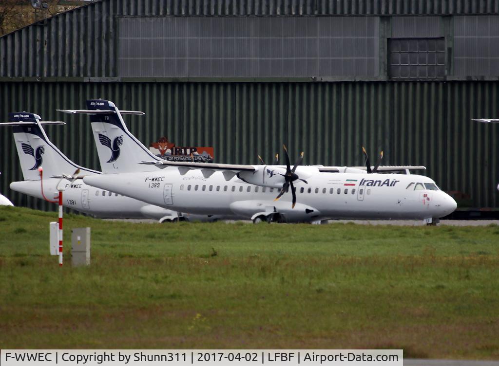 F-WWEC, 2017 ATR 72-600 (72-212A) C/N 1389, C/n 1389 - To be EP-ITB