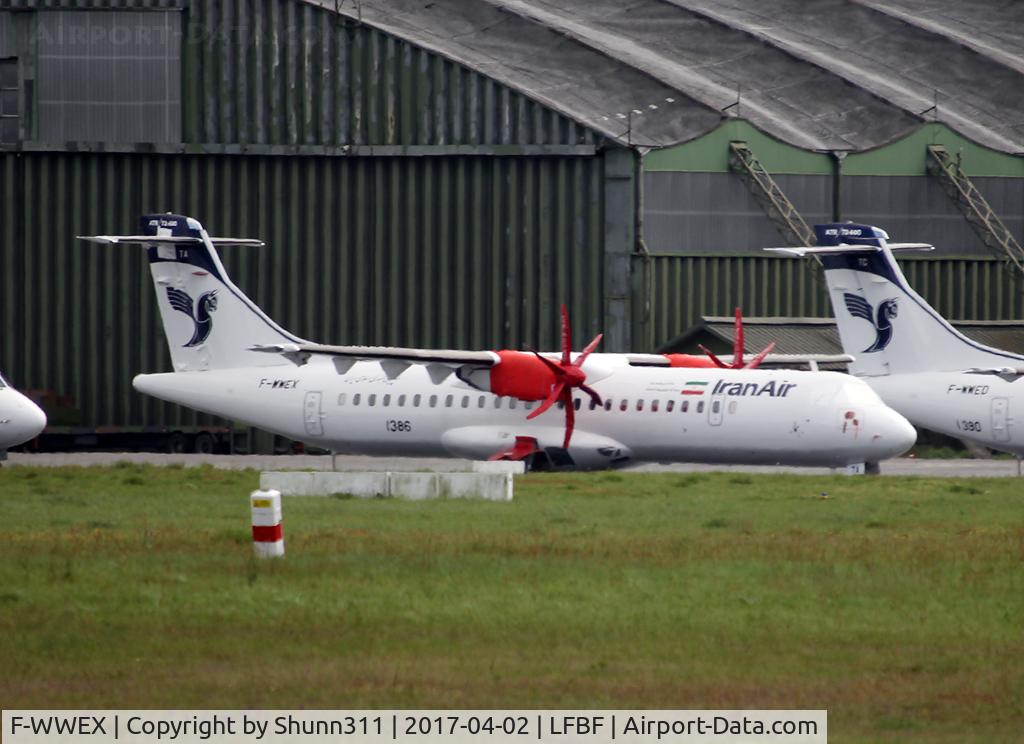 F-WWEX, 2016 ATR 72-600 (72-212A) C/N 1386, C/n 1386 - To be EP-ITA