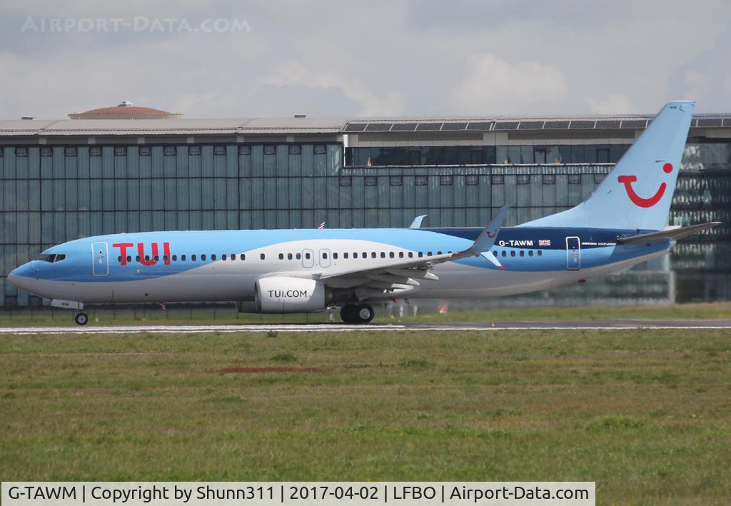 G-TAWM, 2013 Boeing 737-8K5 C/N 37249, Ready for take off from rwy 32R