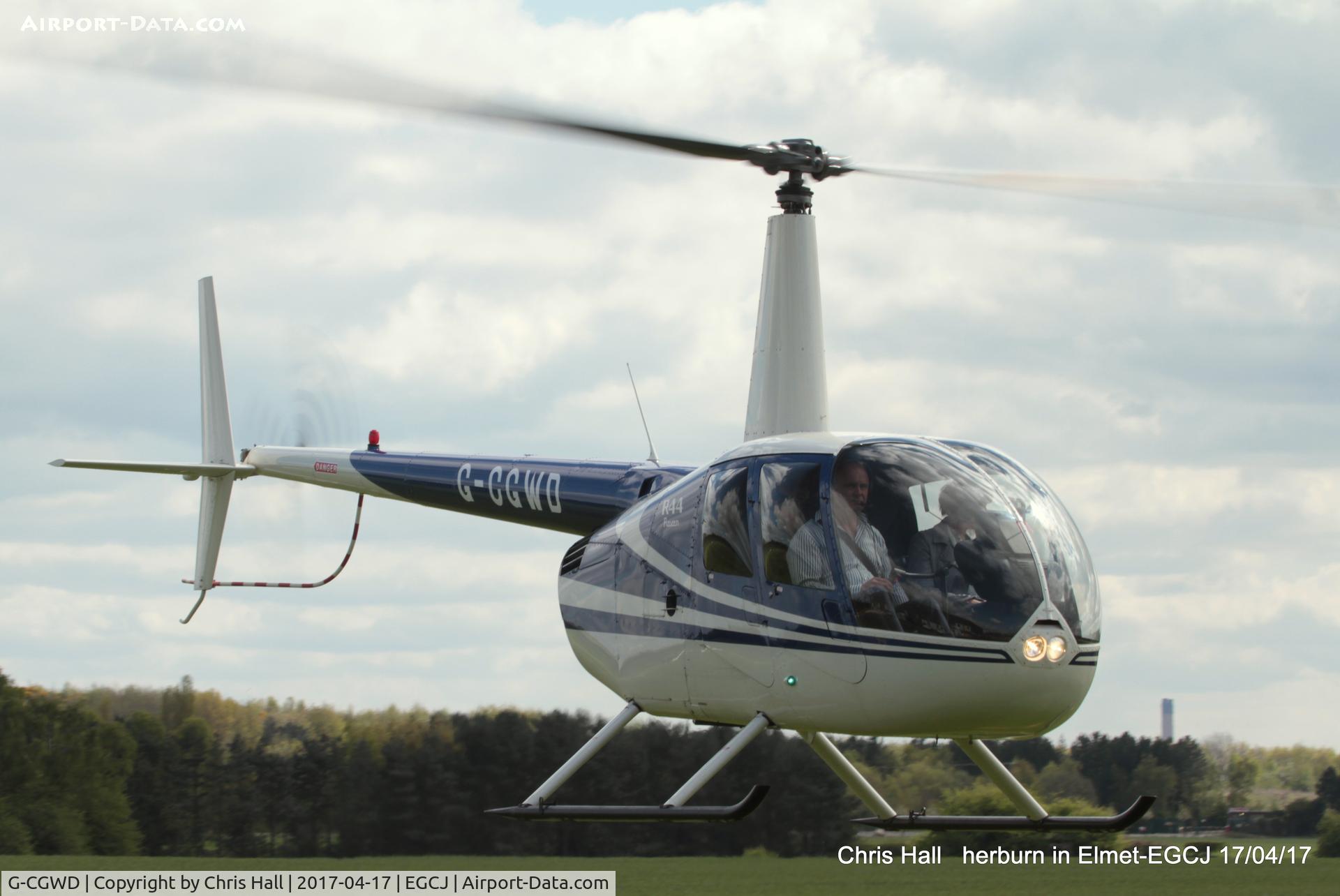 G-CGWD, 2007 Robinson R44 Raven C/N 1695, at Sherburn in Elmet