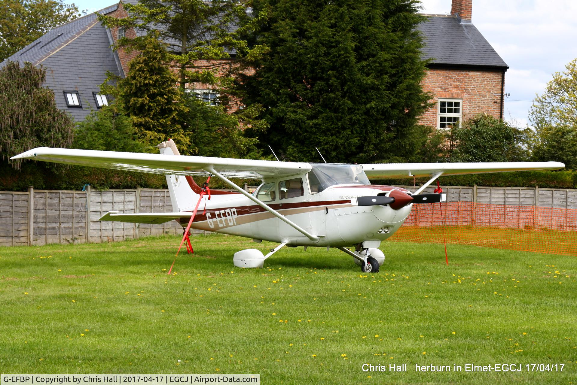 G-EFBP, 1980 Reims FR172K Hawk XP C/N 0664, at Sherburn in Elmet