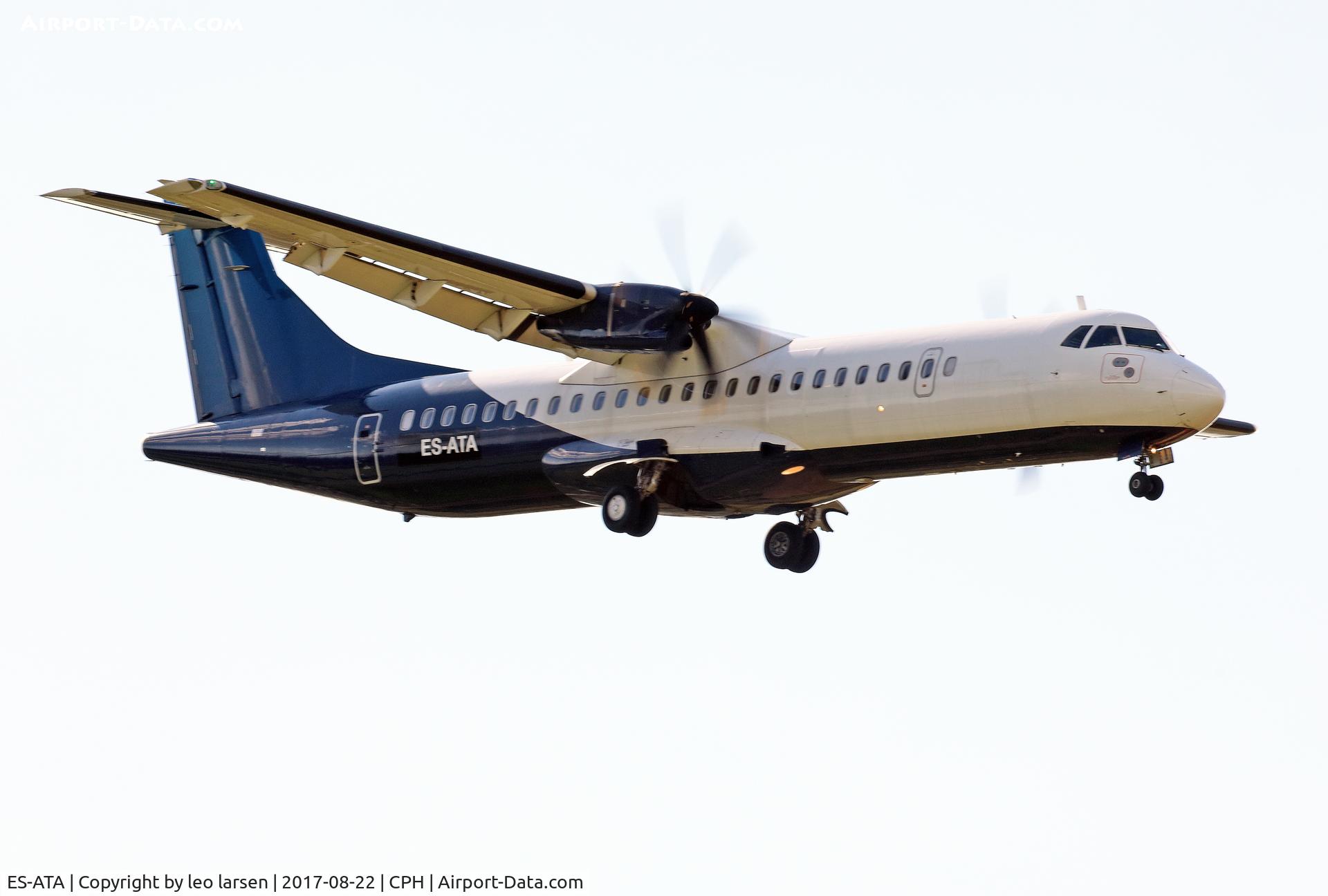 ES-ATA, 2012 ATR 72-600 (72-212A) C/N 1038, Copenhagen 22.8.2017