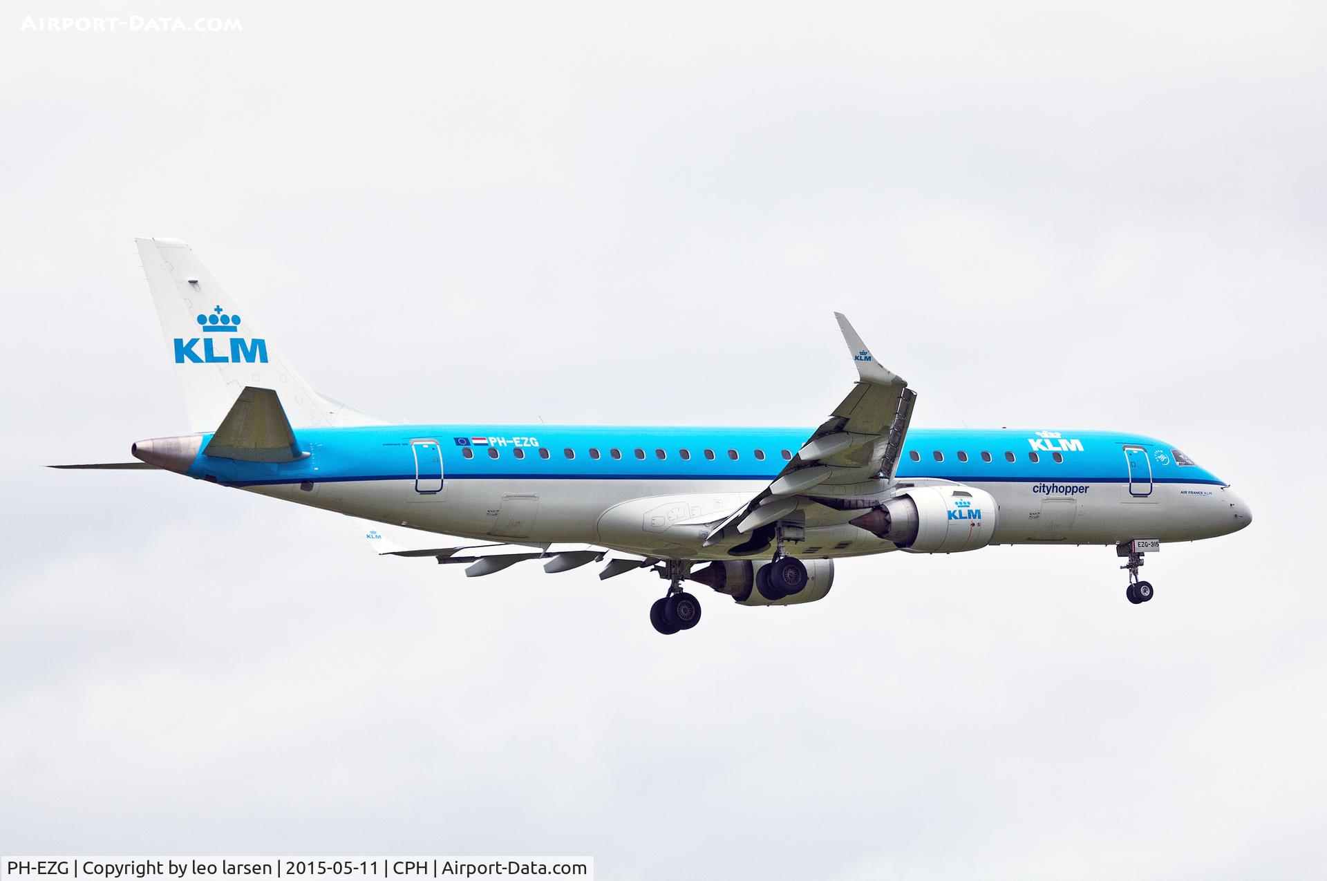 PH-EZG, 2009 Embraer 190LR (ERJ-190-100LR) C/N 19000315, Copenhagen 11.5.2015