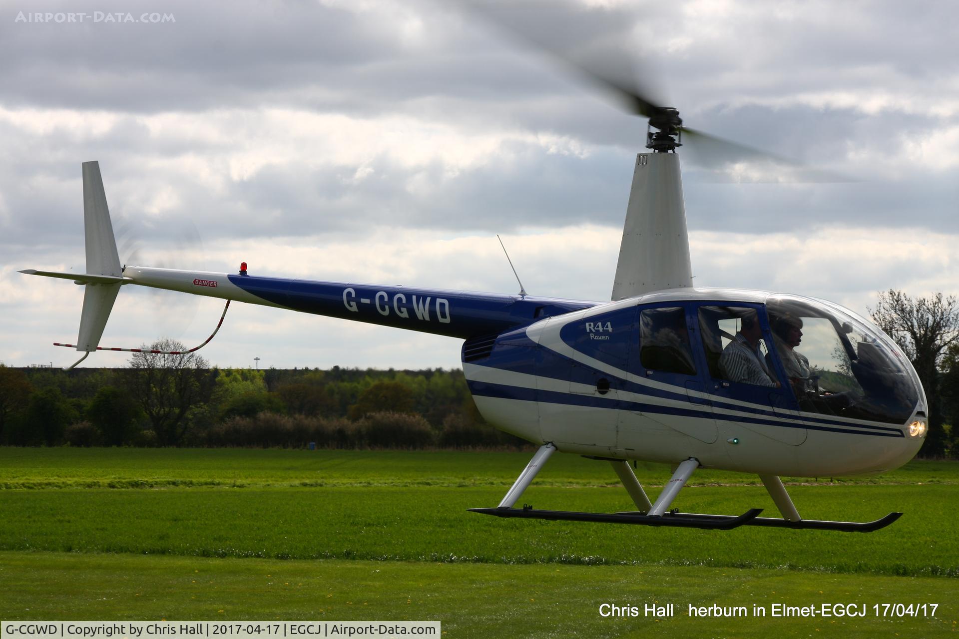 G-CGWD, 2007 Robinson R44 Raven C/N 1695, at Sherburn in Elmet