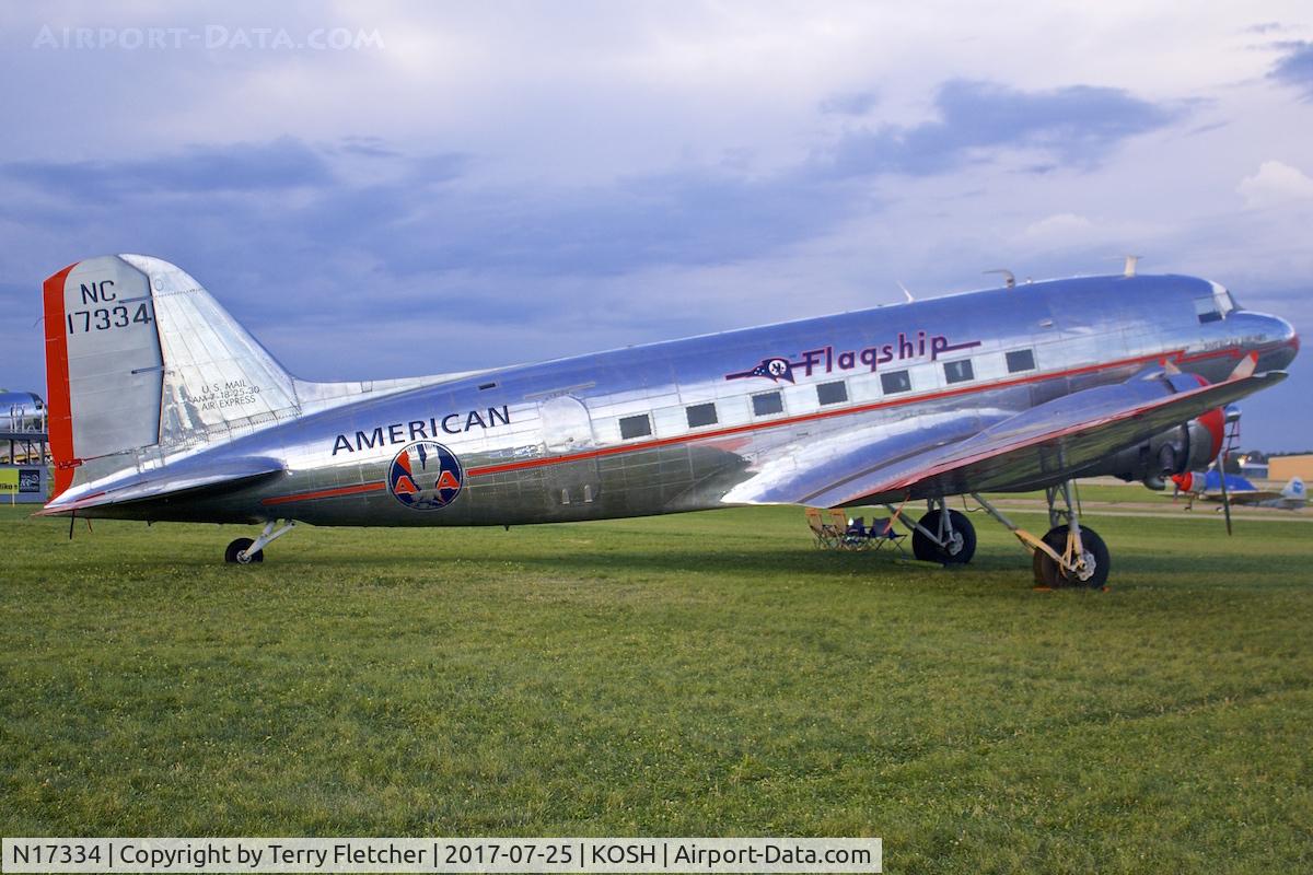 N17334, 1937 Douglas DC-3-178 C/N 1920, At 2017 EAA AirVenture at Oshkosh