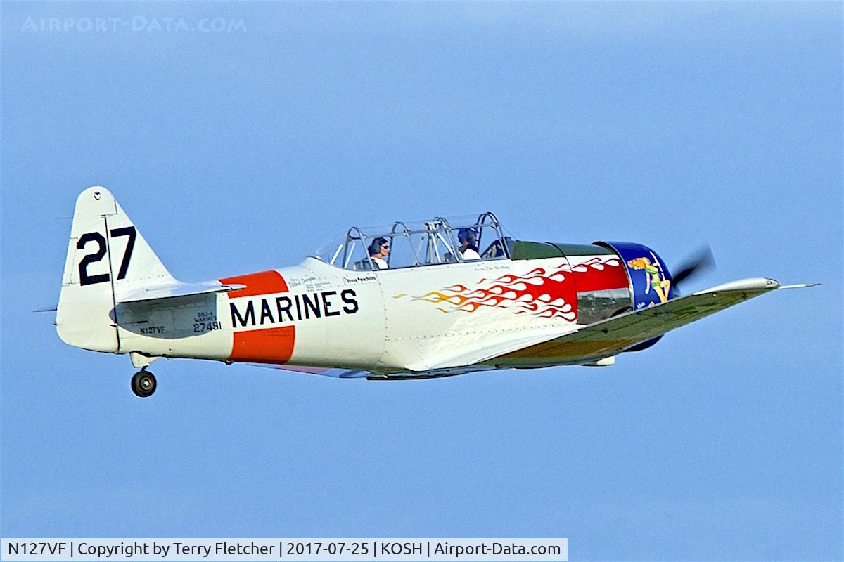 N127VF, 1943 North American AT-6C Texan C/N 88-12827, At 2017 EAA AirVenture at Oshkosh