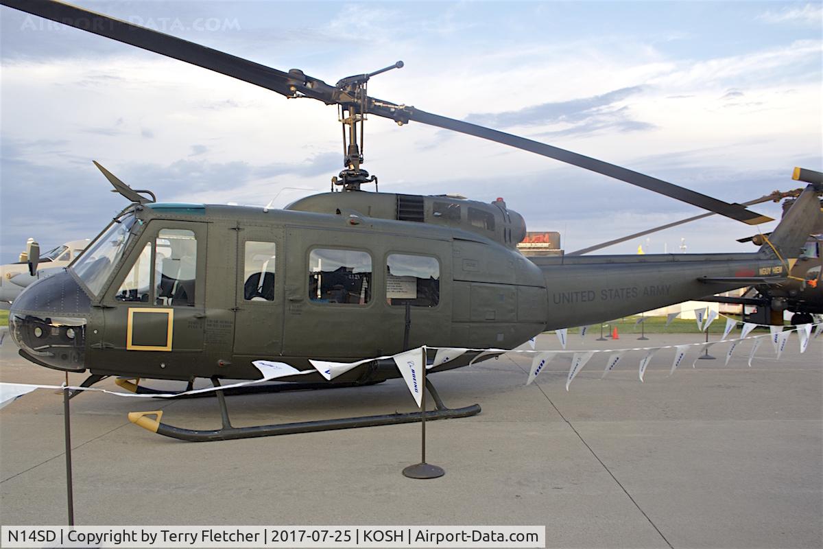 N14SD, 1967 Bell UH-1H Iroquois C/N 4027, At 2017 EAA AirVenture at Oshkosh