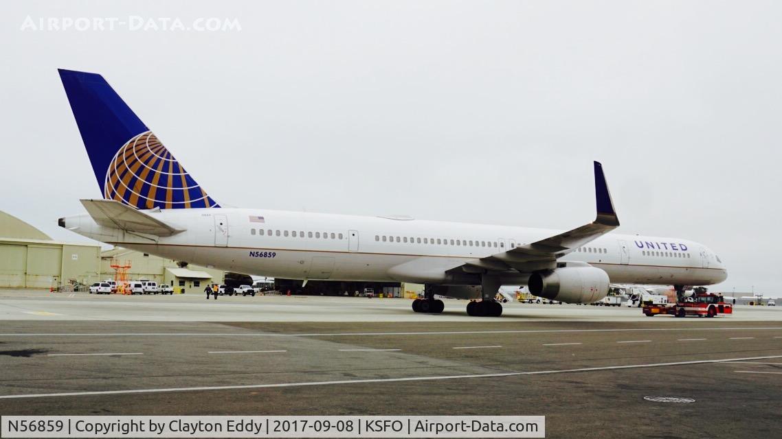 N56859, 2004 Boeing 757-324 C/N 32818, SFO 2017.