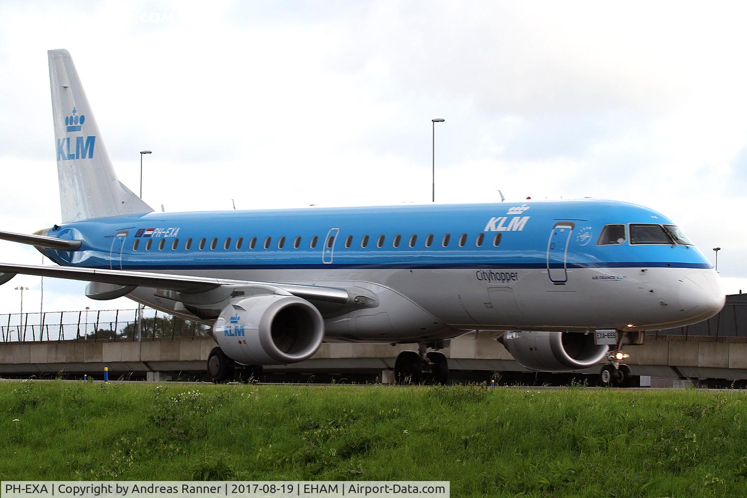 PH-EXA, 2013 Embraer 190LR (ERJ-190-100LR) C/N 19000655, KLM cityhopper ERJ-190