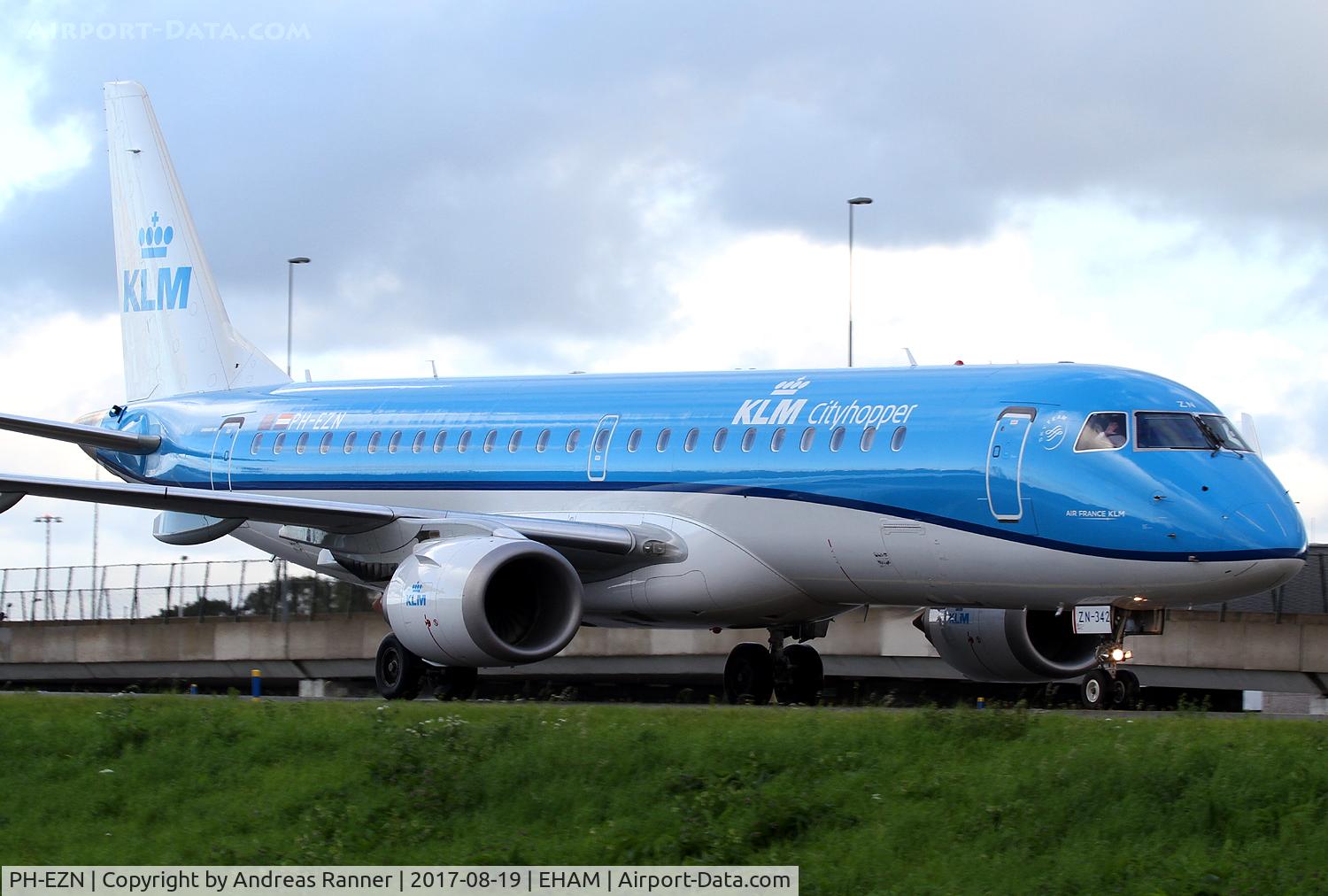 PH-EZN, 2010 Embraer 190LR (ERJ-190-100LR) C/N 19000342, KLM cityhopper ERJ-190