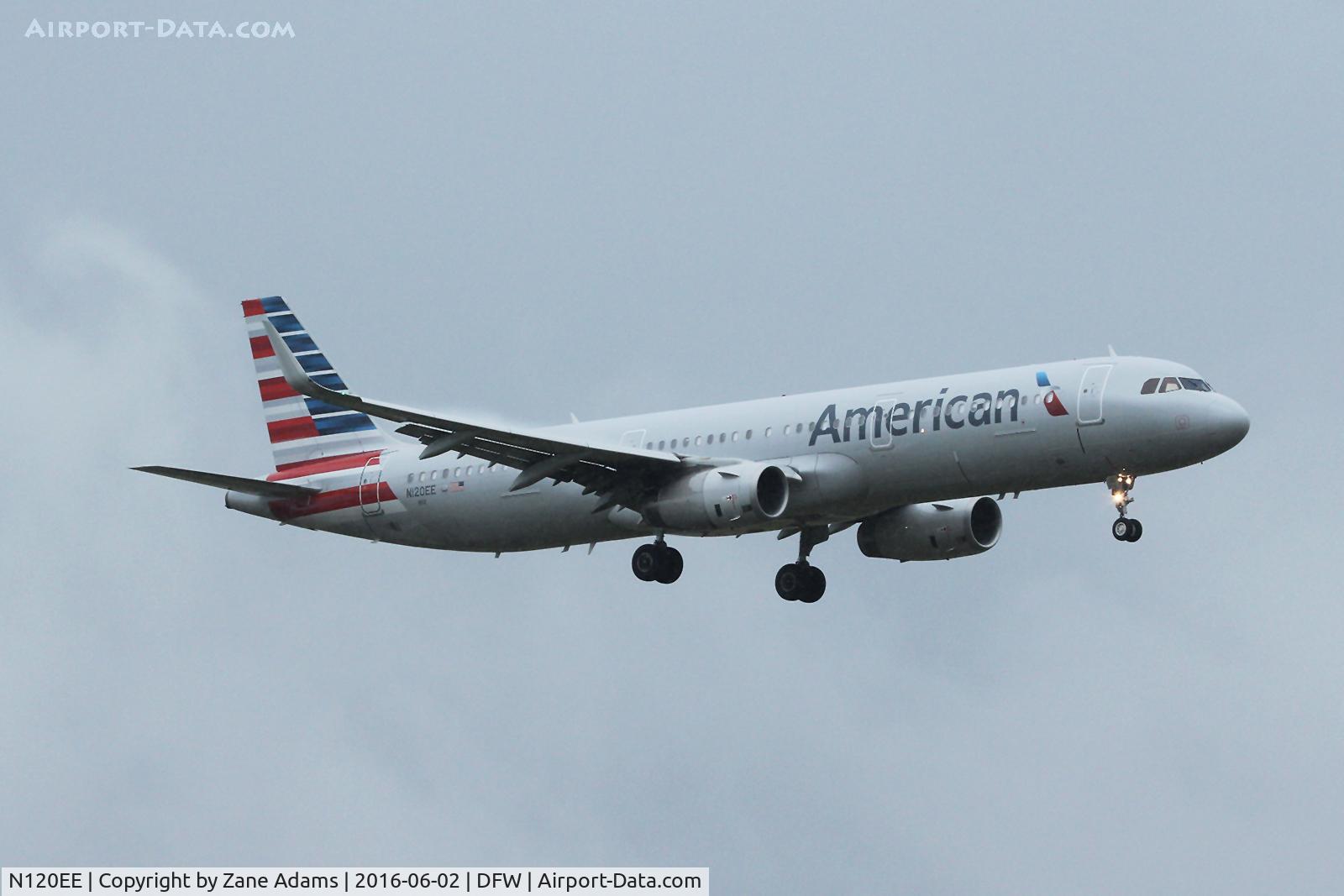 N120EE, 2014 Airbus A321-231 C/N 6227, Arriving at DFW Airport