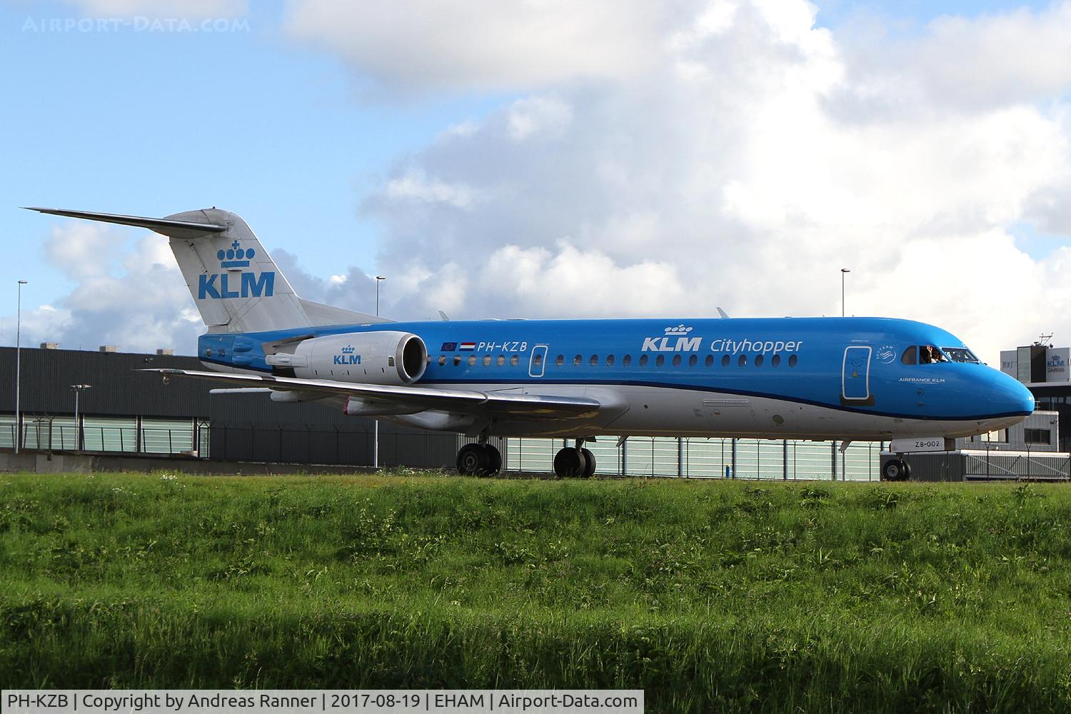 PH-KZB, 1996 Fokker 70 (F-28-070) C/N 11562, KLM Cityhopper Fokker 70