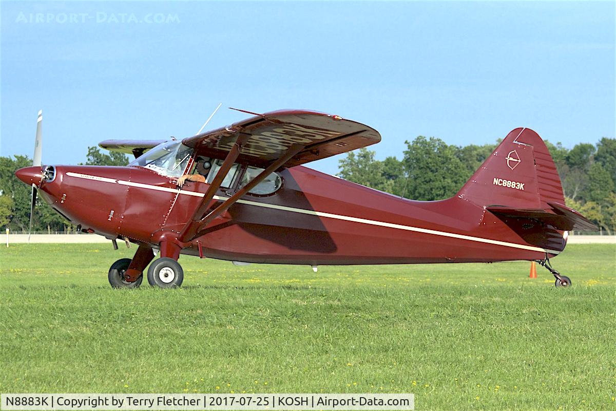N8883K, 1947 Stinson 108-1 Voyager C/N 108-1883, at 2017 EAA AirVenture at Oshkosh