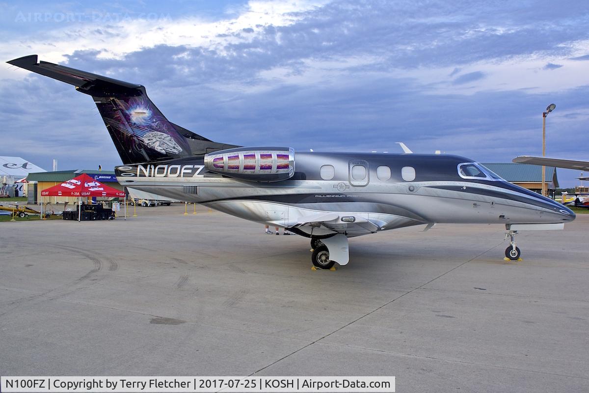 N100FZ, 2010 Embraer EMB-500 Phenom 100 C/N 50000137, at 2017 EAA AirVenture at Oshkosh