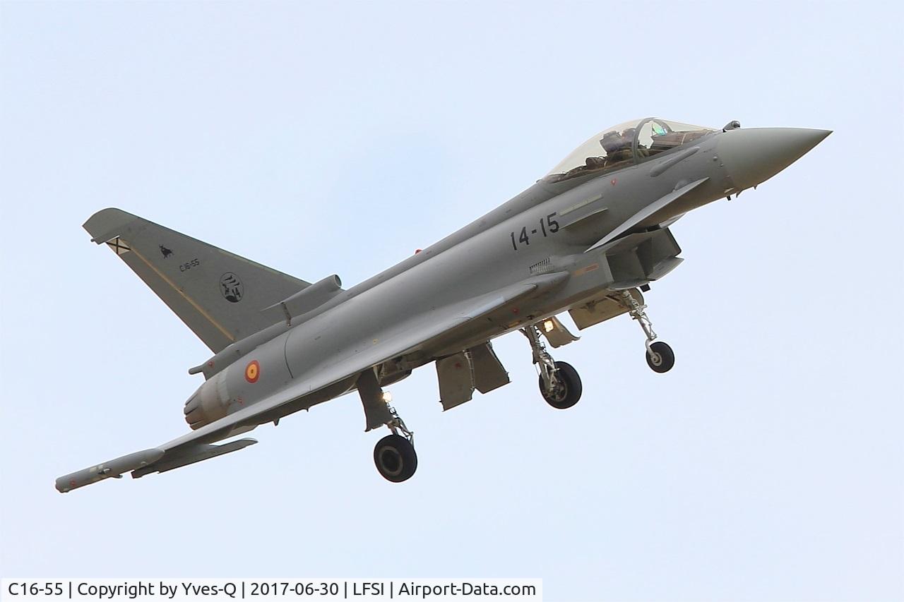 C16-55, Eurofighter EF-2000 Typhoon S C/N SS037, Eurofighter EF-2000 Typhoon S, On display, St Dizier-Robinson Air Base 113 (LFSI) Open day 2017