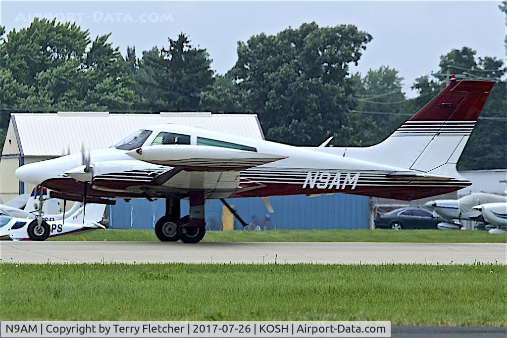 N9AM, 1969 Cessna 310P C/N 310P0196, at 2017 EAA AirVenture at Oshkosh