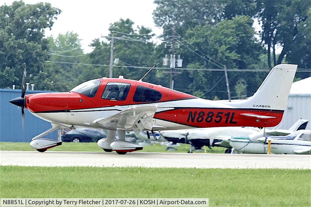 N8851L, 2017 Cirrus SR-22 C/N 4457, at 2017 EAA AirVenture at Oshkosh