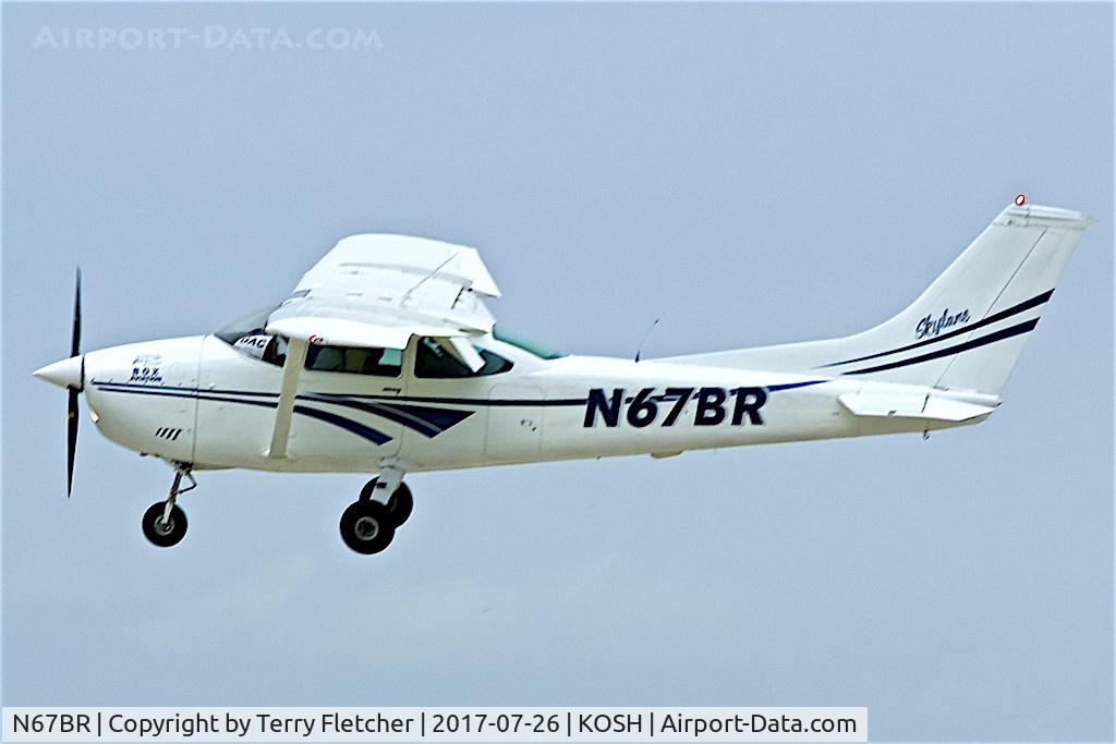 N67BR, 1973 Cessna 182P Skylane C/N 18261611, at 2017 EAA AirVenture at Oshkosh