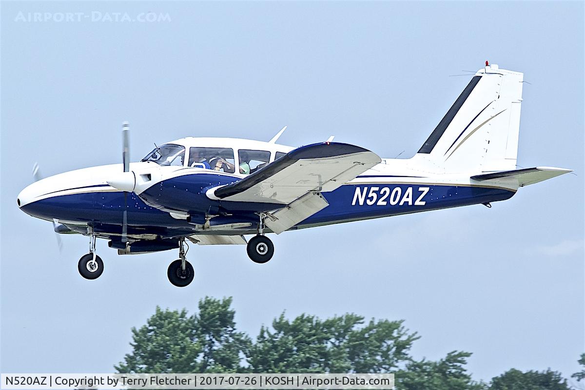 N520AZ, 1966 Piper PA-23-250 Aztec C/N 27-3424, at 2017 EAA AirVenture at Oshkosh