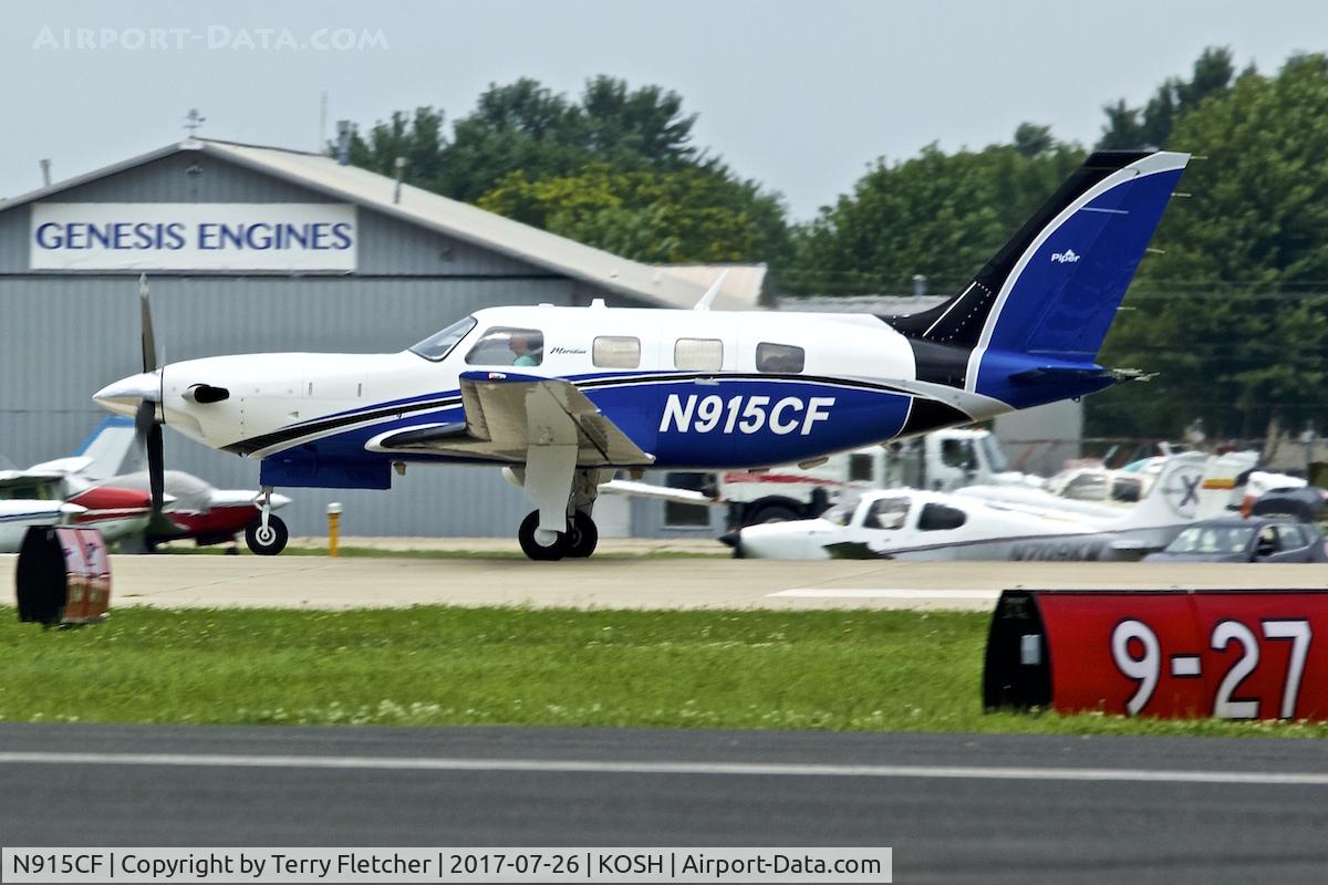 N915CF, 2006 Piper PA-46-500TP Malibu Meridian C/N 4697242, at 2017 EAA AirVenture at Oshkosh