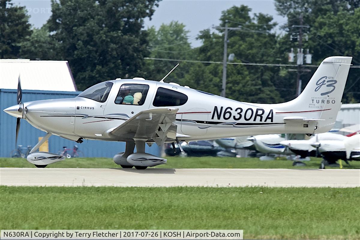 N630RA, 2007 Cirrus SR22 G3 GTS Turbo C/N 2872, at 2017 EAA AirVenture at Oshkosh