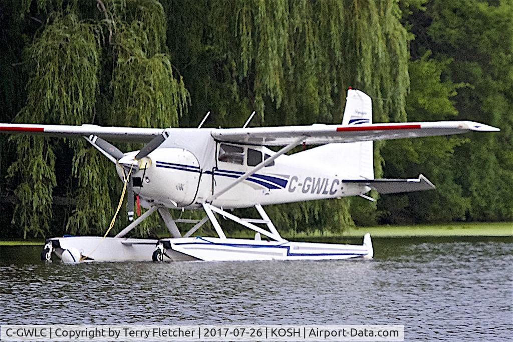 C-GWLC, Cessna A185F Skywagon 185 C/N 18502588, at Lake Winnebago mooring during 2017 EAA AirVenture at Oshkosh