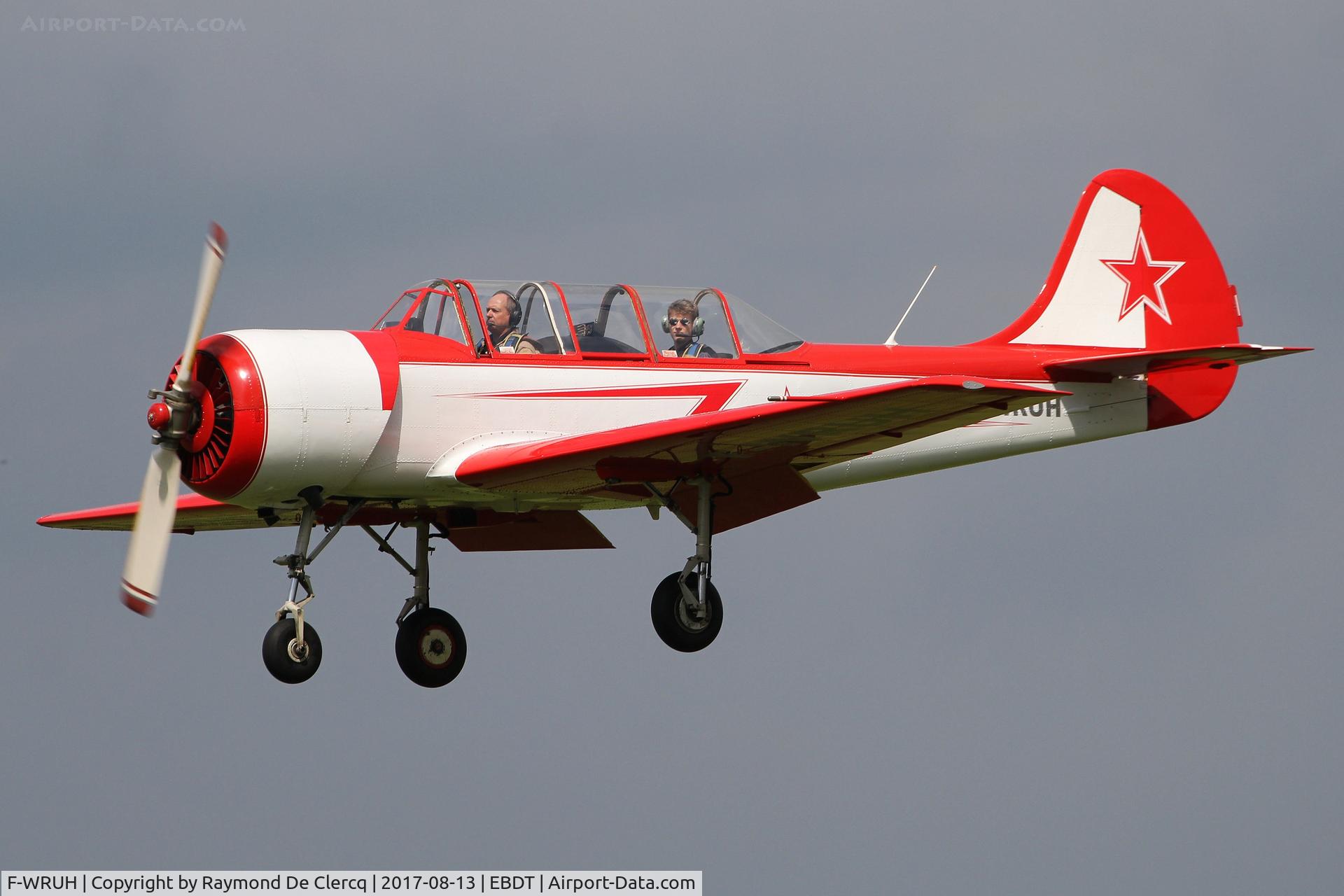 F-WRUH, Yakovlev Yak-52 C/N 899409, Oldtimer Fly in Schaffen.