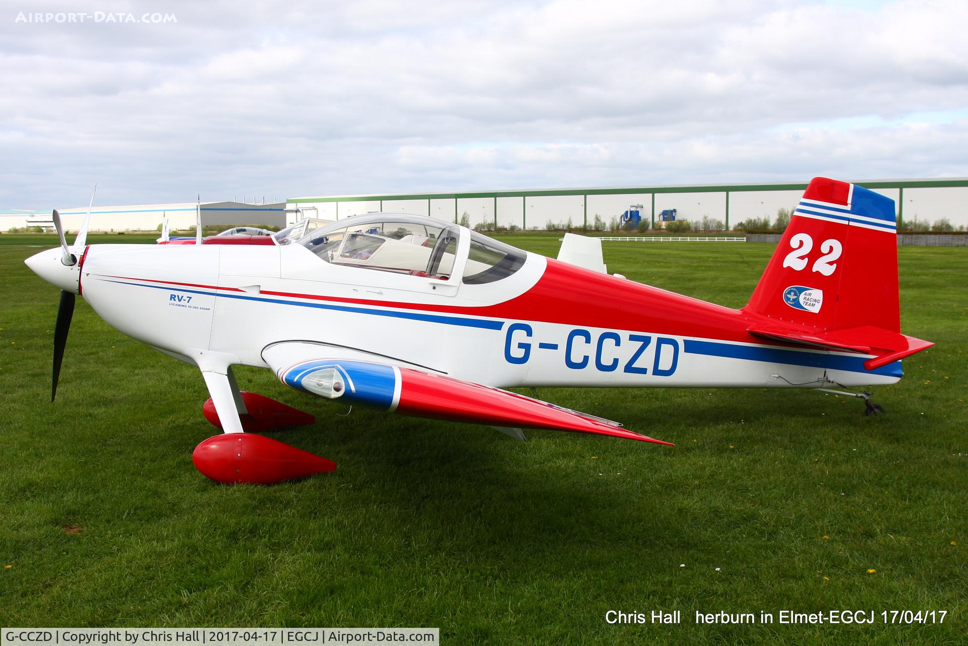 G-CCZD, 2004 Vans RV-7 C/N PFA 323-14087, at Sherburn in Elmet