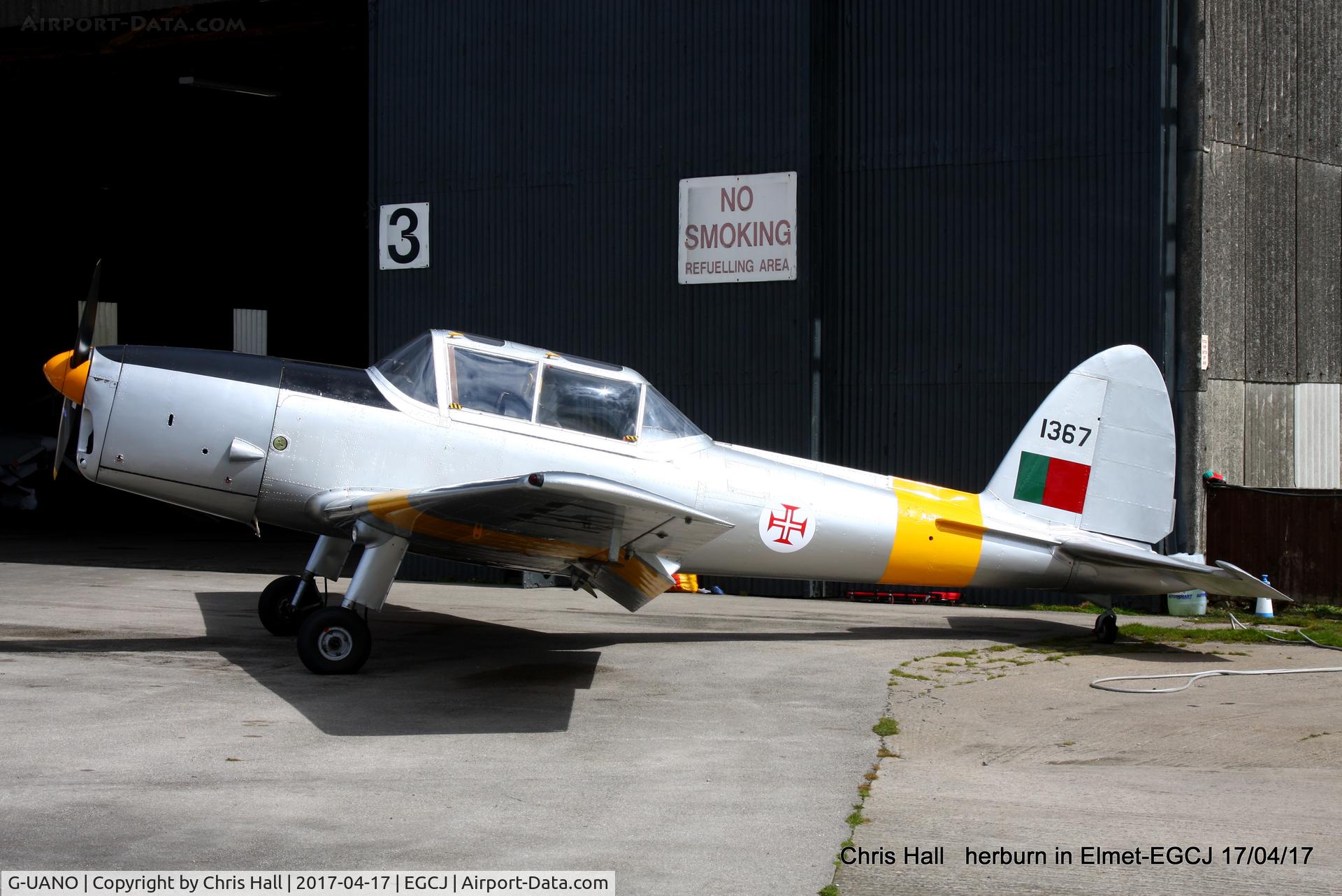 G-UANO, 1959 OGMA DHC-1 Chipmunk T.20 C/N OGMA-57, at Sherburn in Elmet