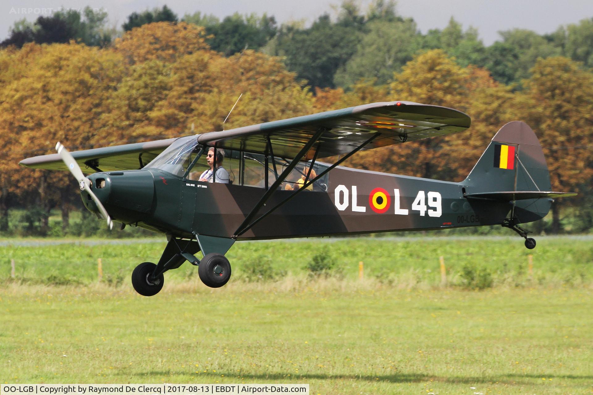 OO-LGB, 1951 Piper L-18C Super Cub (PA-18-95) C/N 18-1650, Oldtimer Fly in Schaffen.
