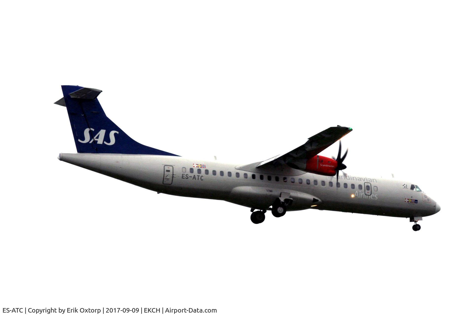 ES-ATC, 2014 ATR 72-212A C/N 1164, Landing rw 22L