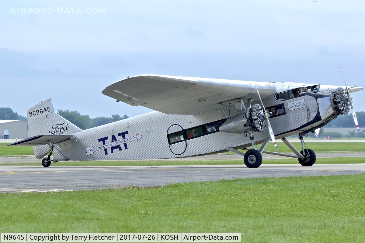 N9645, 1928 Ford 5-AT-B Tri-Motor C/N 8, At 2017 EAA AirVenture at Oshkosh
