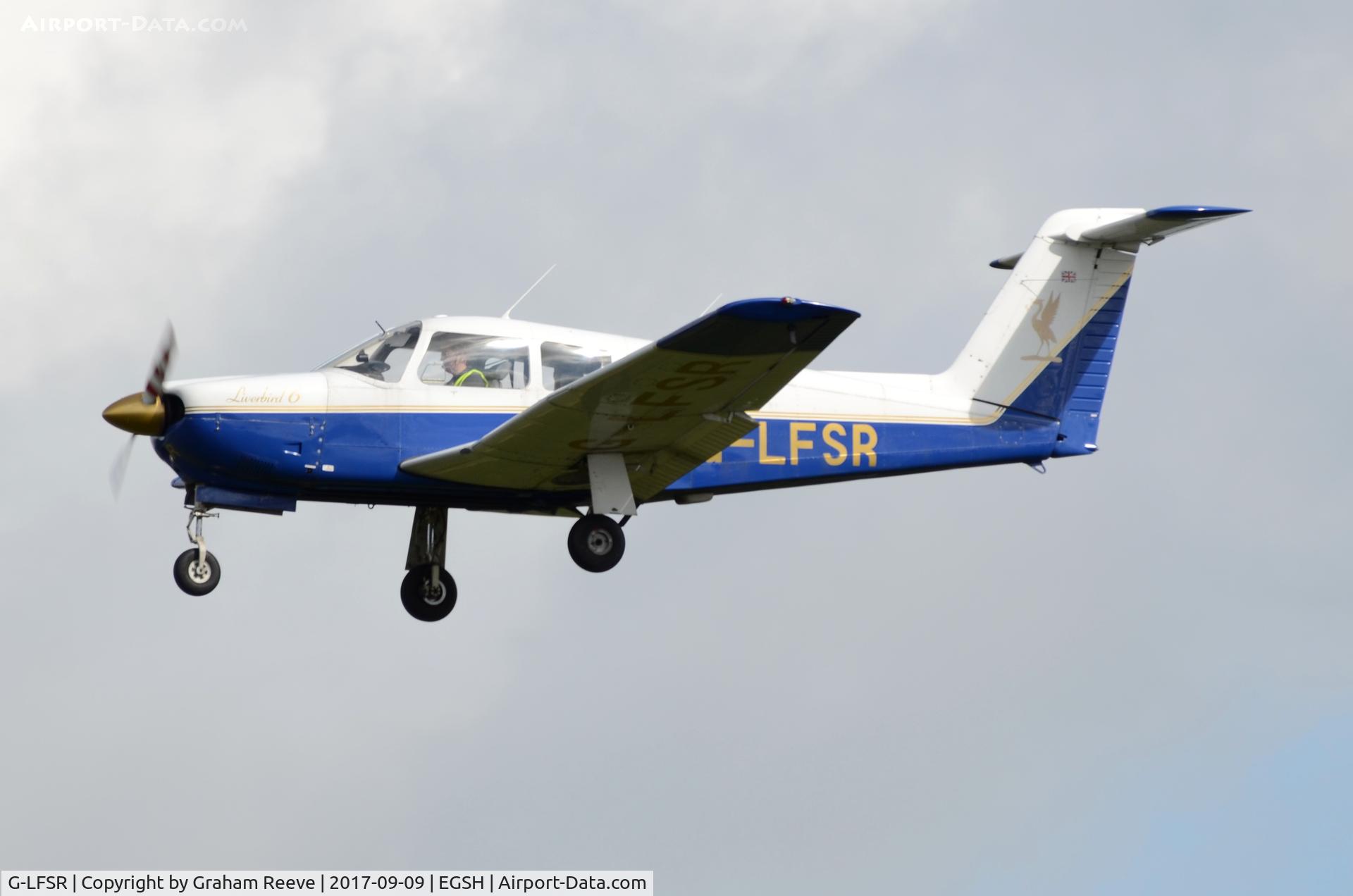 G-LFSR, 1979 Piper PA-28RT-201 Arrow IV Arrow IV C/N 28R-7918091, Landing at Norwich.
