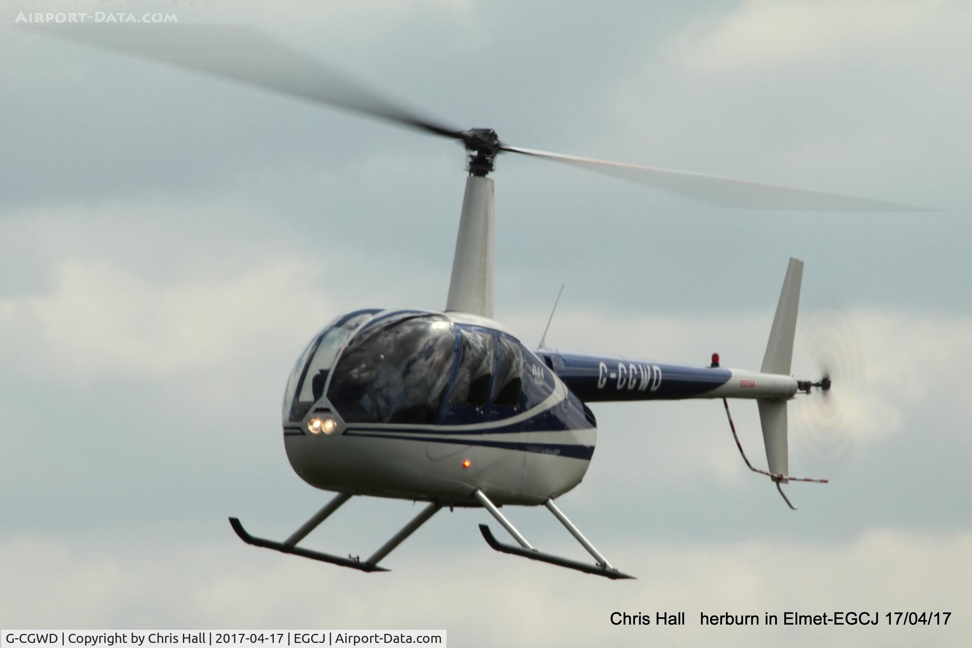 G-CGWD, 2007 Robinson R44 Raven C/N 1695, at Sherburn in Elmet
