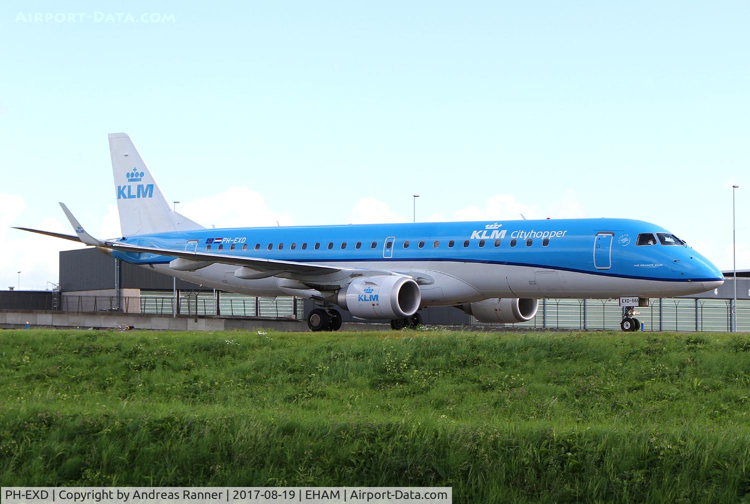 PH-EXD, 2014 Embraer 190LR (ERJ-190-100LR) C/N 19000661, KLM Cityhopper ERJ-190