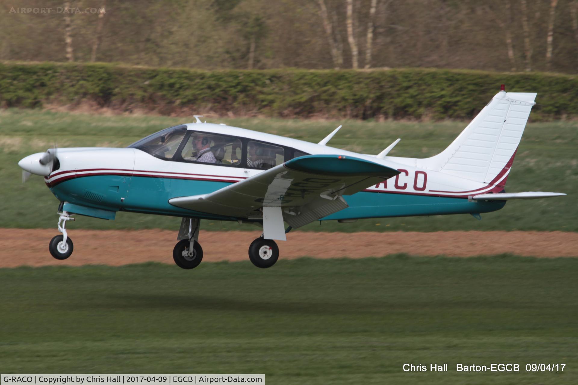 G-RACO, 1975 Piper PA-28R-200 Cherokee Arrow C/N 28R-7535300, at Barton