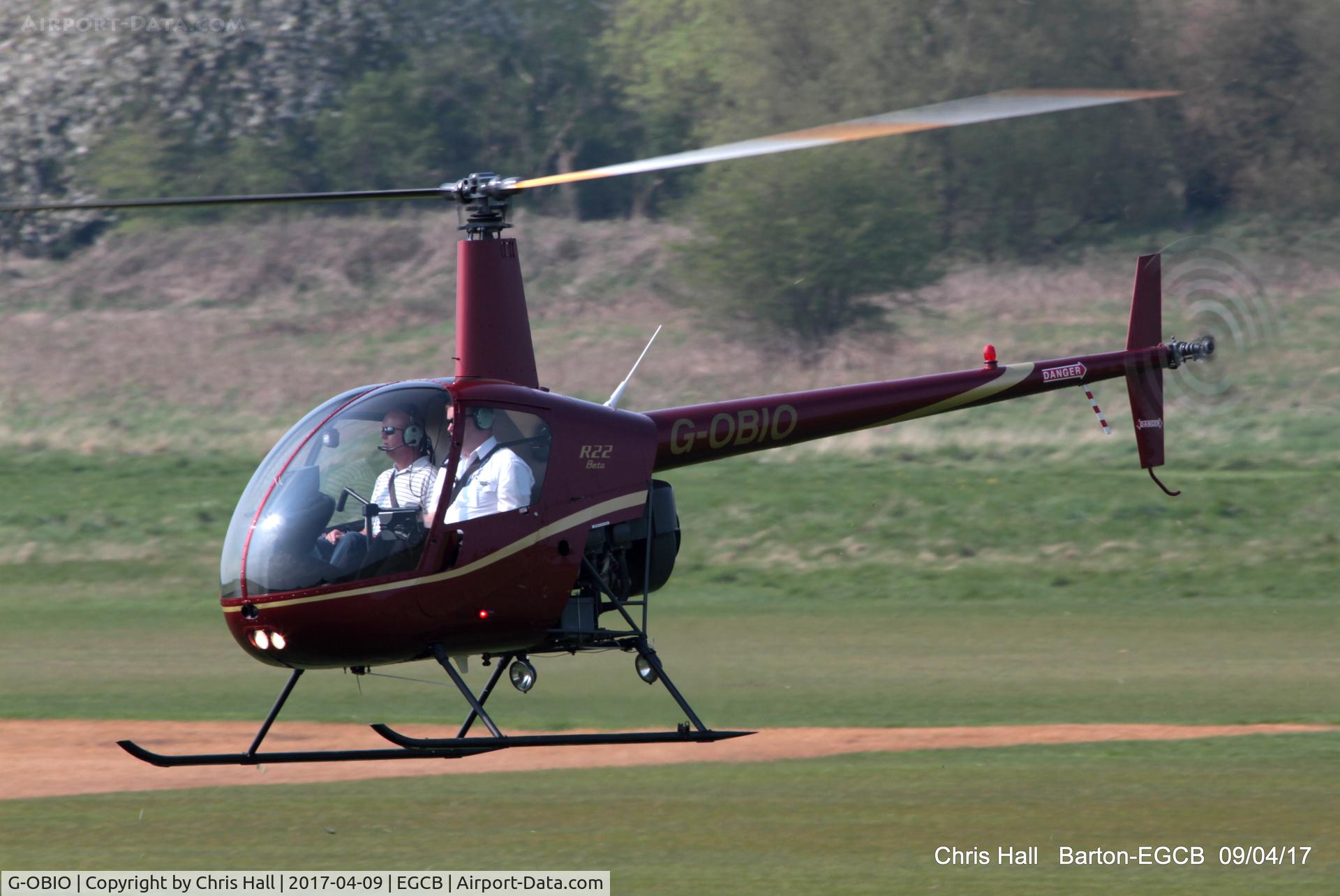 G-OBIO, 1990 Robinson R22 Beta C/N 1402, at Barton