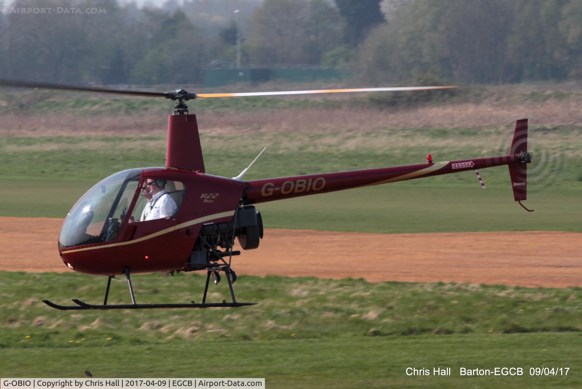 G-OBIO, 1990 Robinson R22 Beta C/N 1402, at Barton