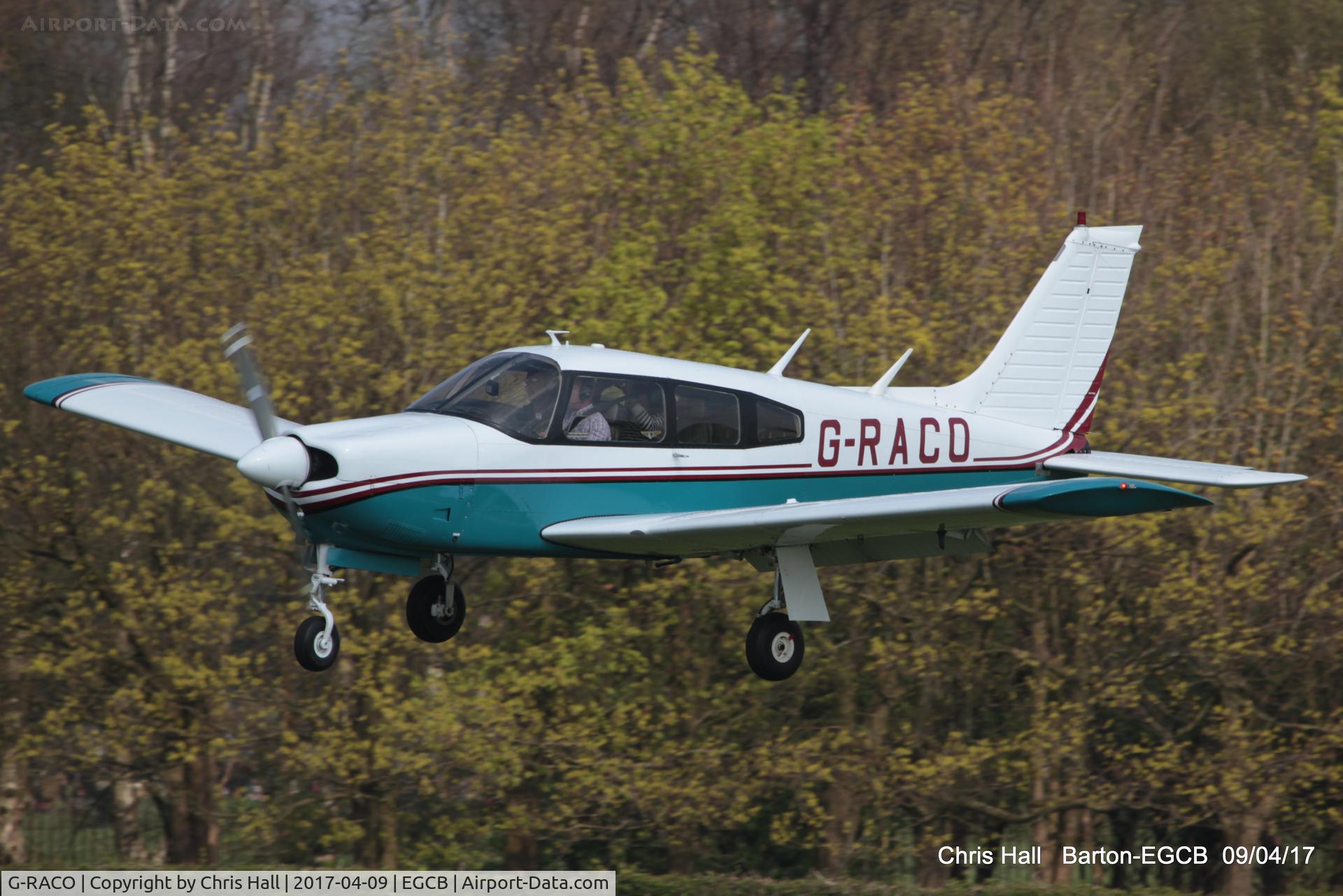 G-RACO, 1975 Piper PA-28R-200 Cherokee Arrow C/N 28R-7535300, at Barton